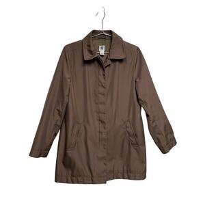 Gap Factory Store Lightweight Front Zip Women’s Brown Coat Jacket - Size L